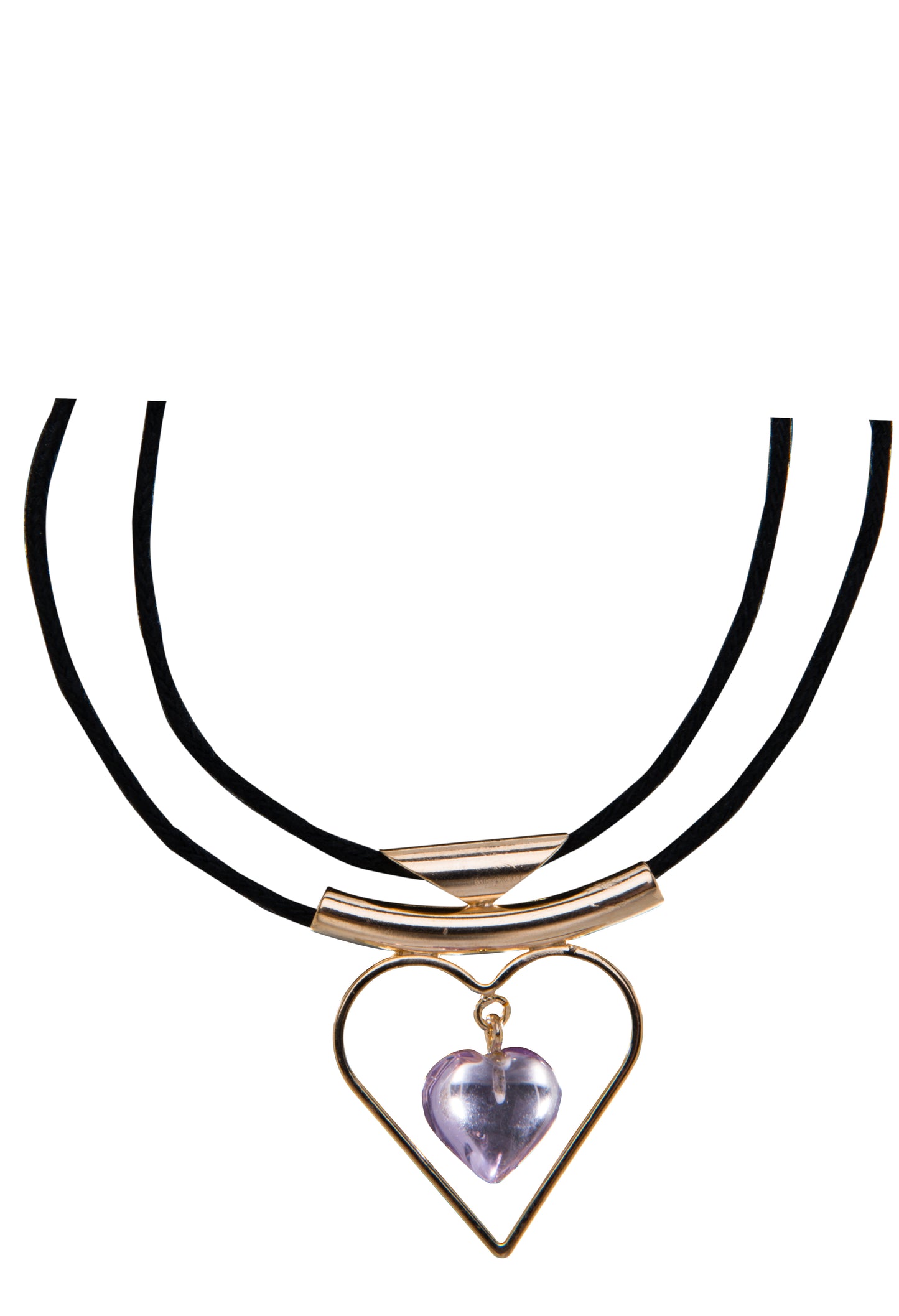 Coração de Metal com Pedras Diversas