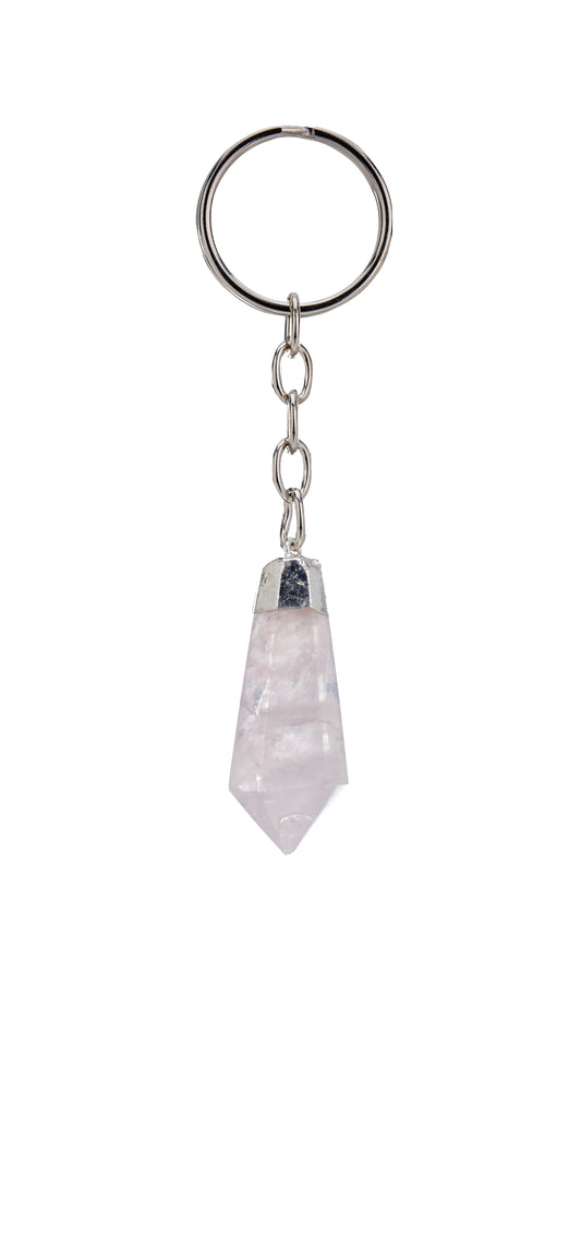 Gota de Quarzto Rosa com Electroplate