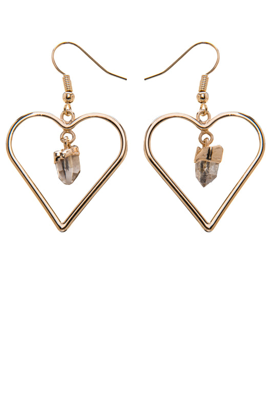 Coração com Pedras Roladas ou Pontas Diversas