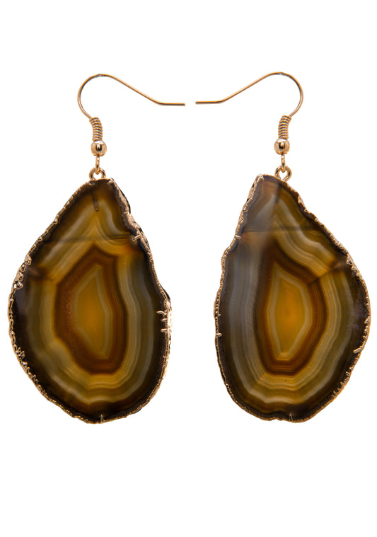 Chapa de Ágata com Electroplate