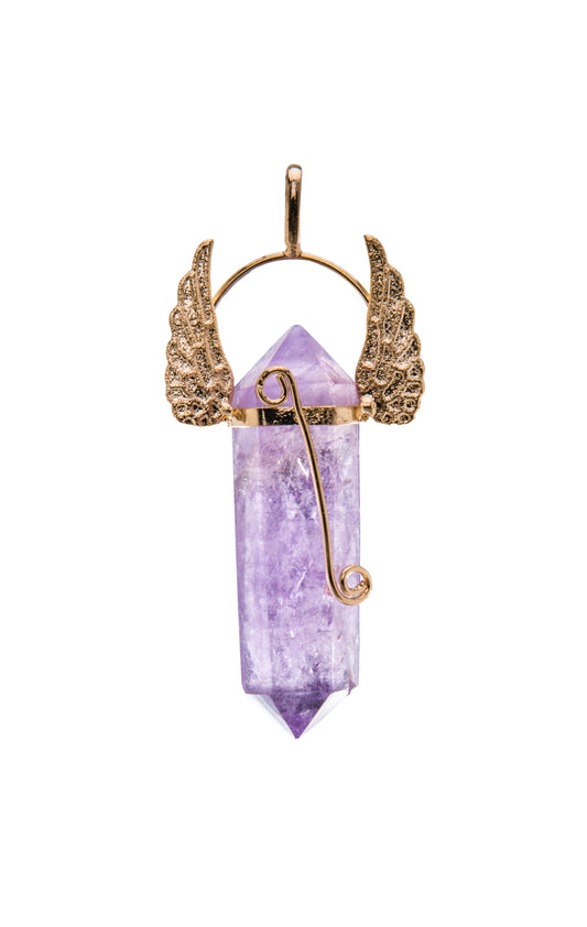 Biterminado de Ametista Asas de Anjo