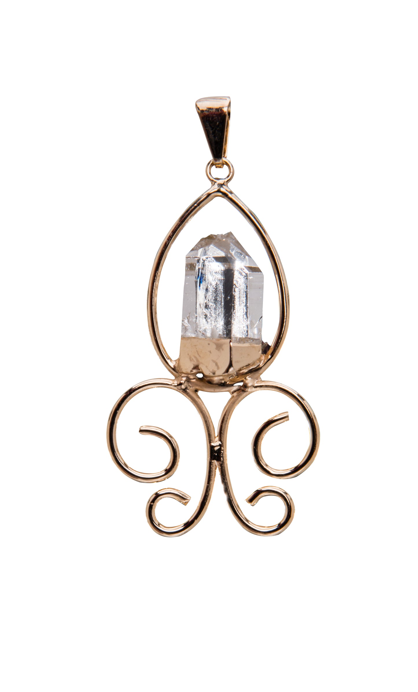 Flor de Lis com Ponta de Cristal